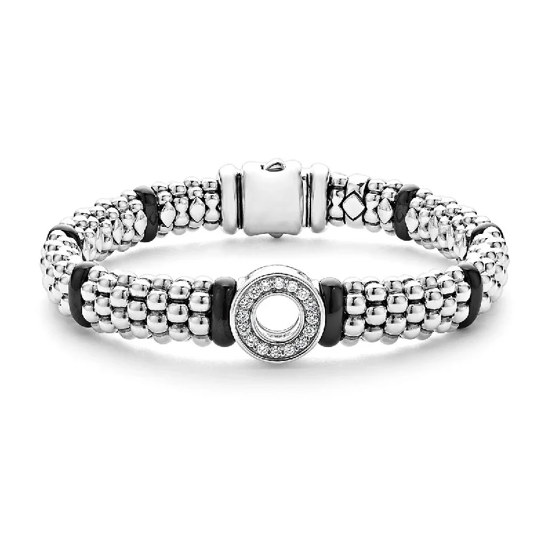real opal engagement ring Ceramic and Diamond Circle Bracelet