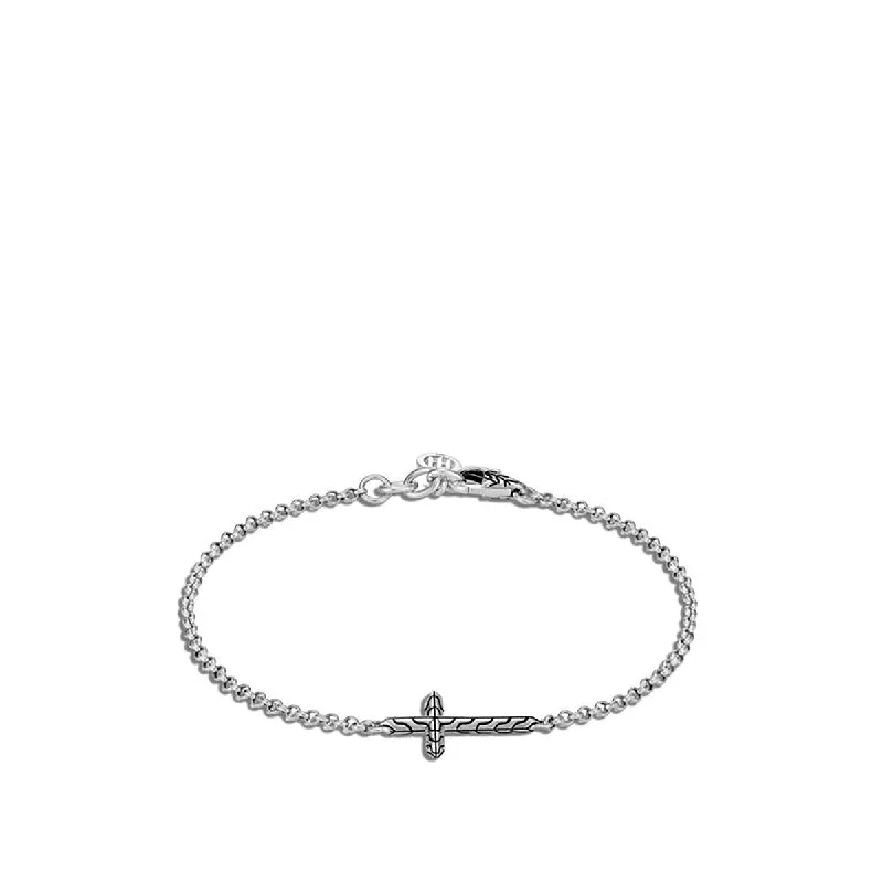 luxury diamond anniversary band Classic Chain Cross Bracelet