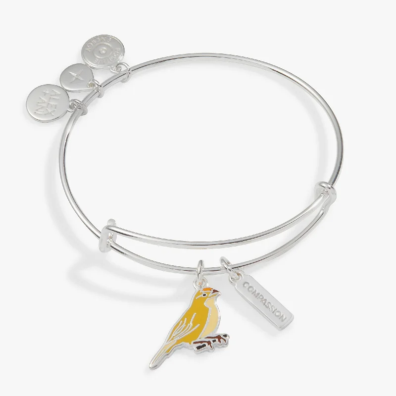 Compassion Yellow Canary Duo Charm Bangle