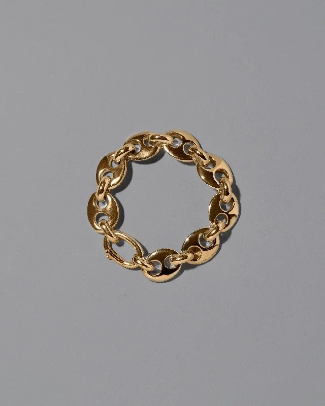 personalized silver cuff bracelet Bedrock Bracelet - Solid Gold