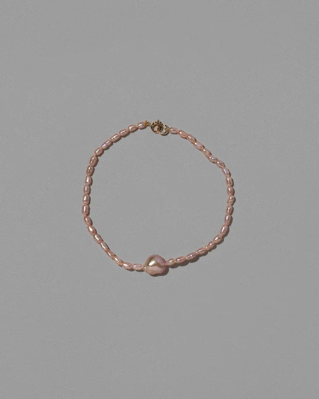thin gold wire earrings Delphin Pink Lagniappe Bracelet