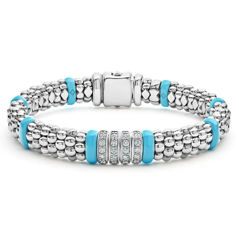 celestial moon and stars ring Diamond Caviar Bracelet