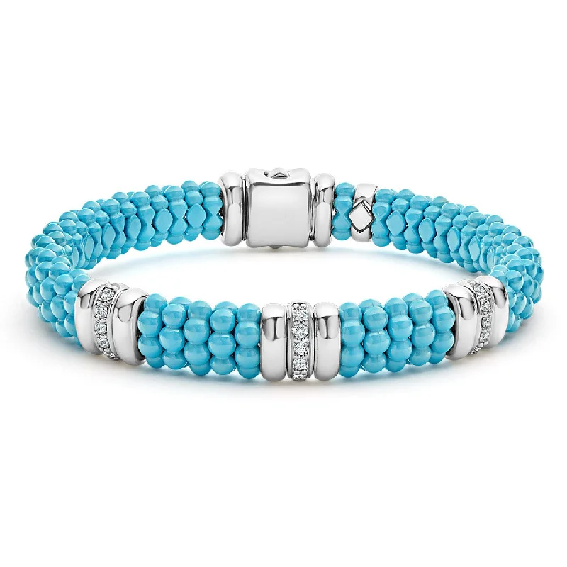 delicate pearl bracelet Diamond Caviar Bracelet