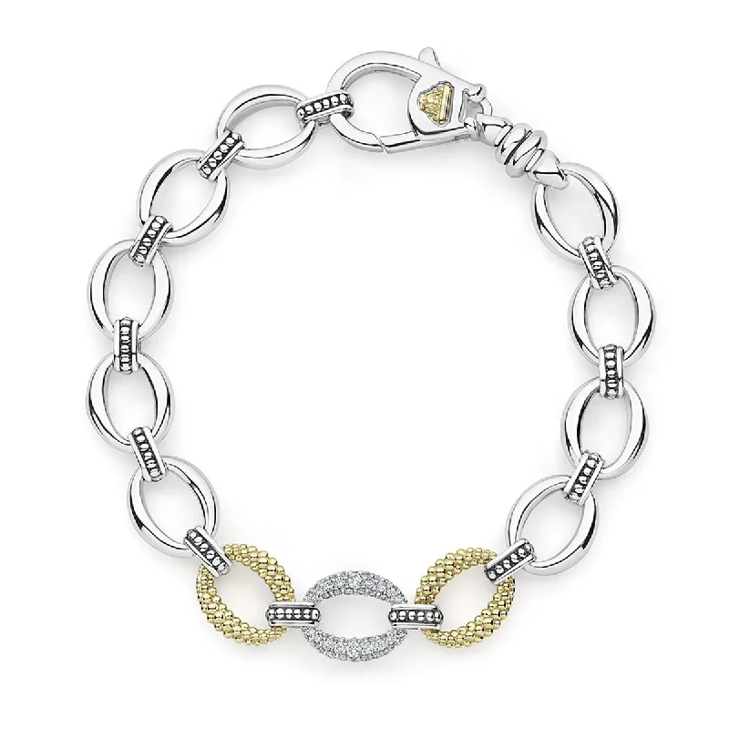 natural garnet gemstone ring Diamond Link Bracelet