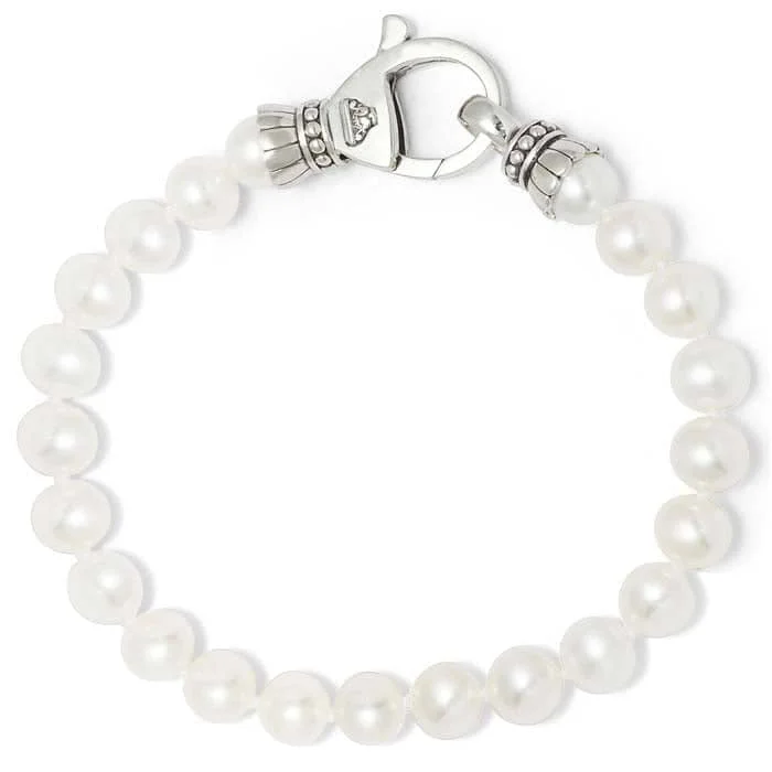 gold-plated snake chain bracelet LAGOS Freshwater Cultured Pearl Luna Bracelet in Sterling Silver