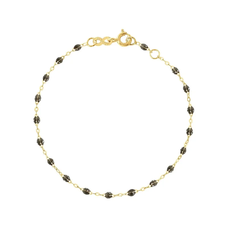minimalist moonstone bracelet 18K Gold & Quartz Resin "Classic" Bracelet