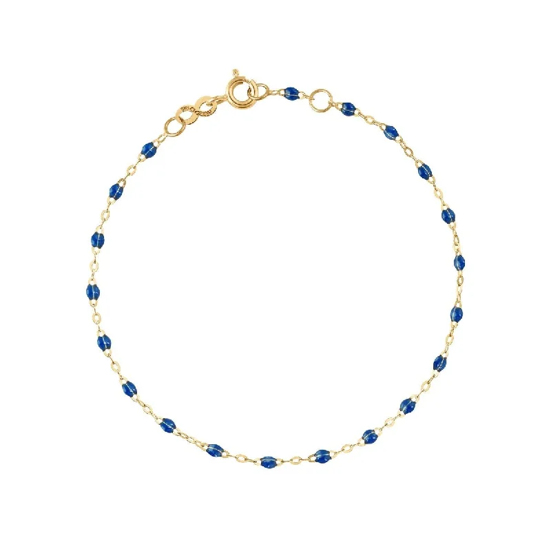 diamond wedding band for women 18K Gold Sapphire Blue Resin Beaded "Classic" Bracelet diamond wedding band for women 18K Gold Sapphire Blue Resin Beaded "Classic" Bracelet