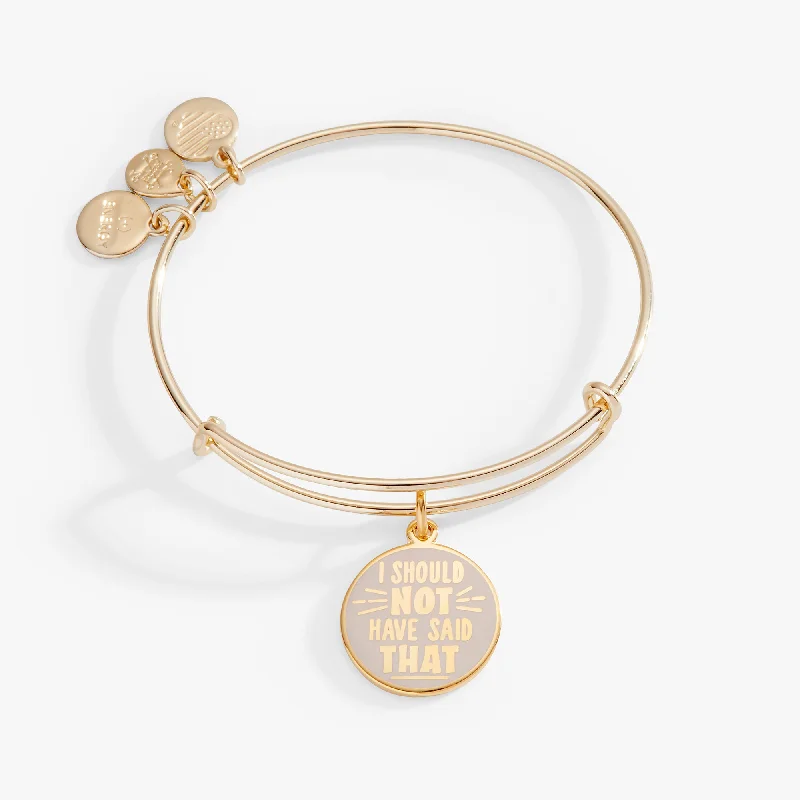 Harry Potter™ Hagrid 'I Should Not Have Said That' Charm Bangle Bracelet