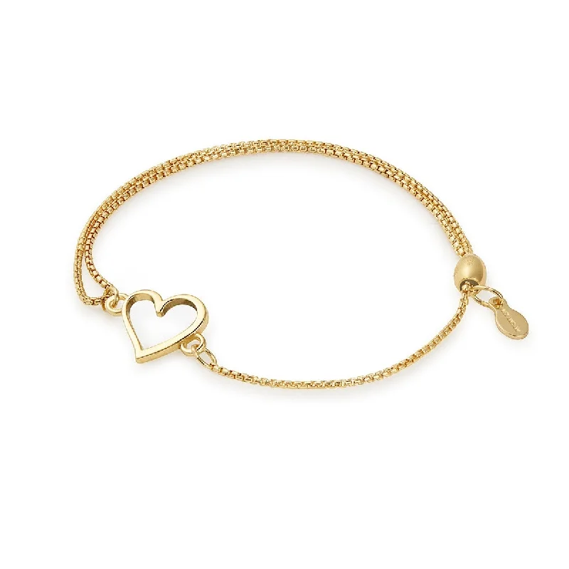 custom gold name necklace Heart Pull Chain Bracelet