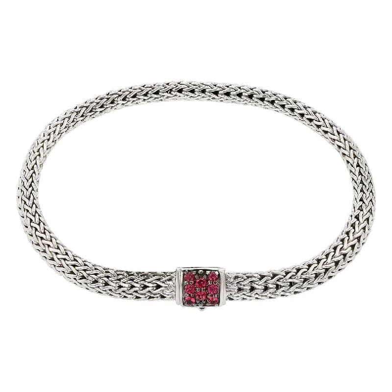 amethyst gemstone engagement ring John Hardy Classic Chain Bracelet with Pink Spinels