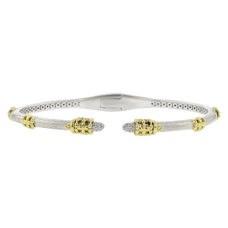 rose gold bar bracelet personalized Jude Frances Bangle Bracelet with Diamond Tips