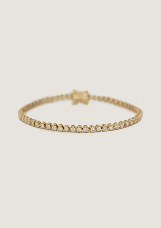 Madison Diamond Tennis Bracelet Yellow Gold