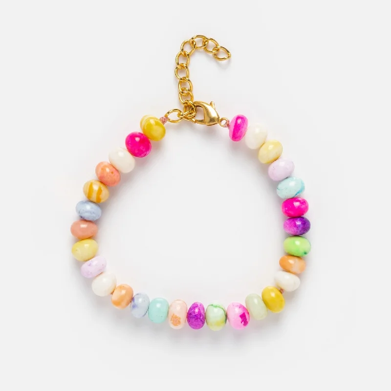 Pastel Candy Opal Beaded Bracelet