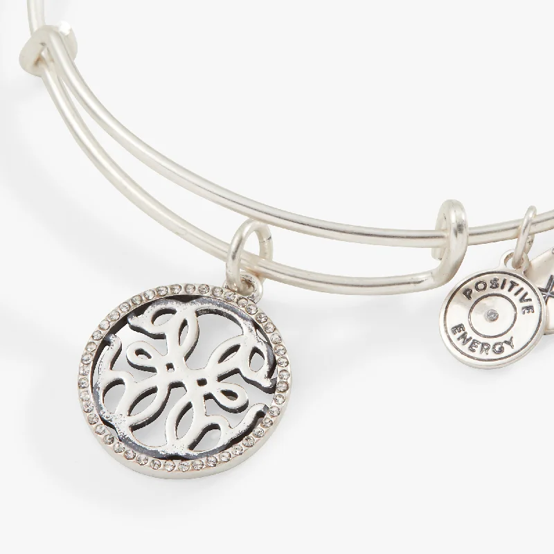 crystal-studded gold ring Path of Life Charm Bangle