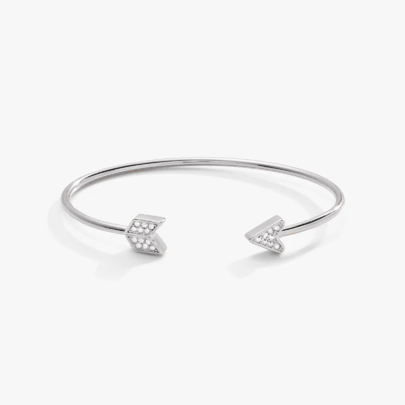 Pave Arrow Flex Cuff