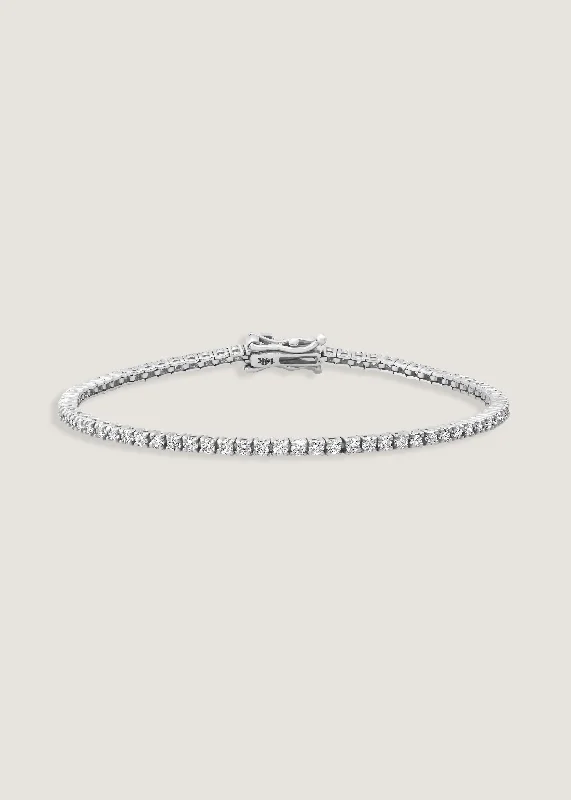 Petite Diana Tennis Bracelet 2.90ctw White Gold