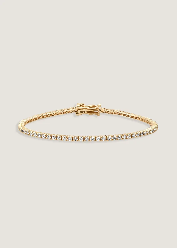 Petite Diana Tennis Bracelet 2.90ctw Yellow Gold