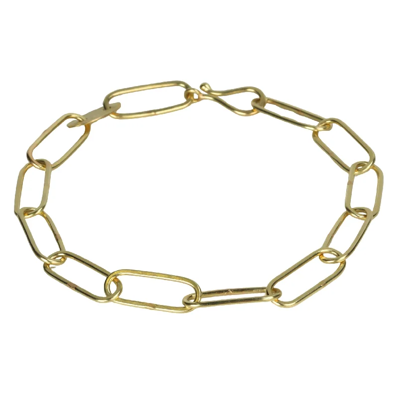 celestial orbit ring set 18K Gold Handmade Rectangular Link Bracelet with Disk Detail