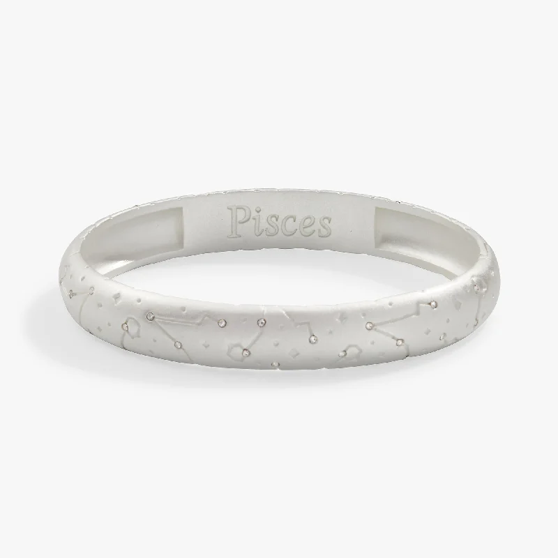 Pisces Zodiac Hinge Bangle