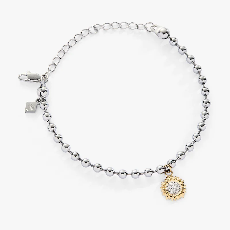 simple snake chain necklace Sunflower Ball Chain Bracelet