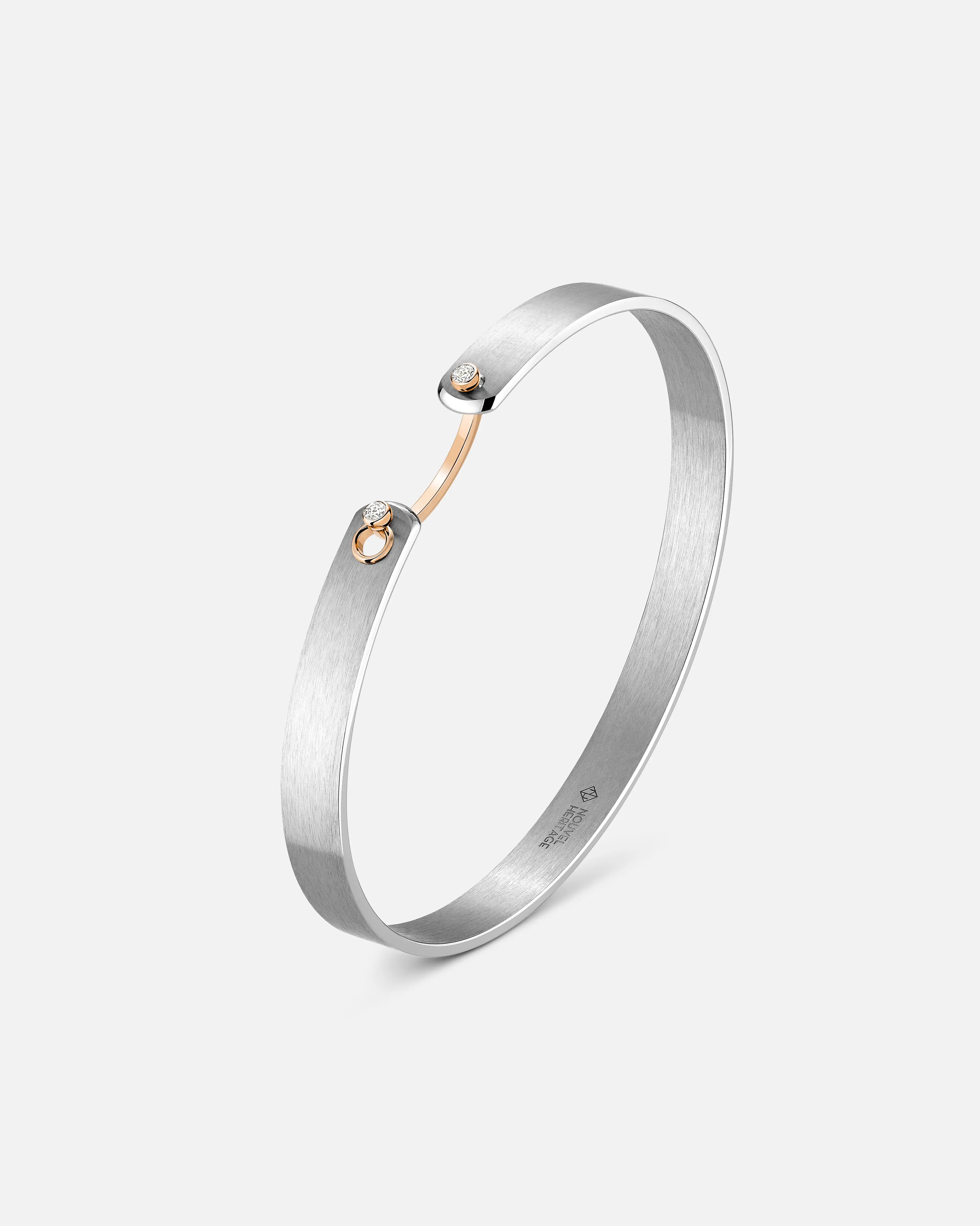 Paris From The Sky GM Mood Bangle in Rose Gold