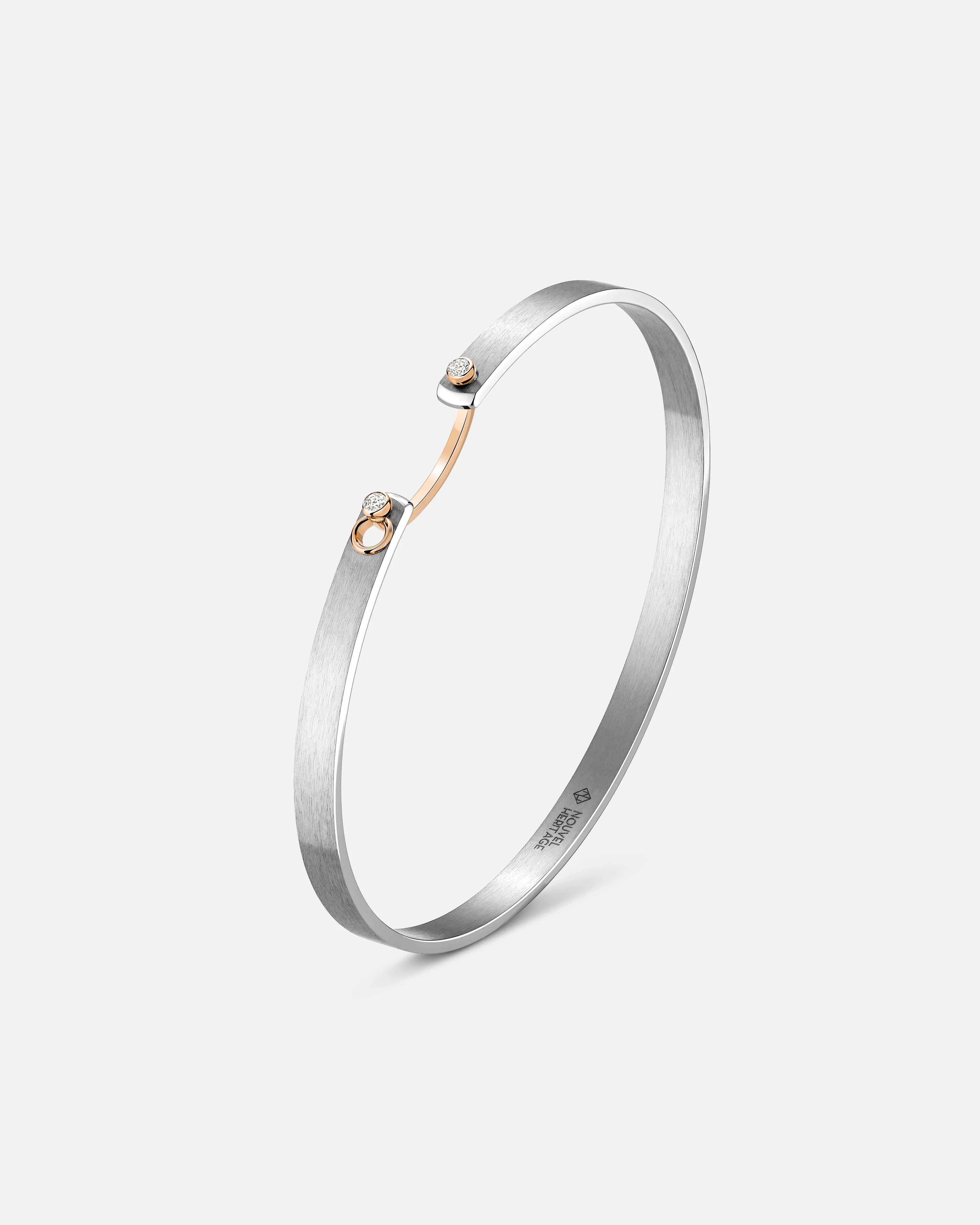 Paris From The Sky Mood Bangle in Rose Gold