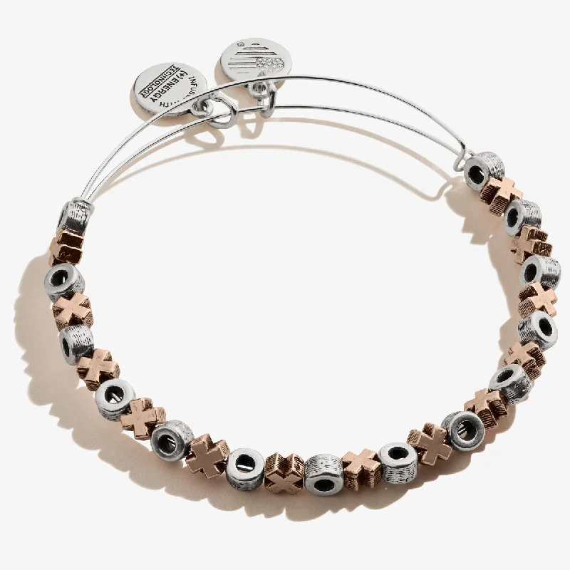 minimalist infinity ring XO Hugs + Kisses Beaded Bangle