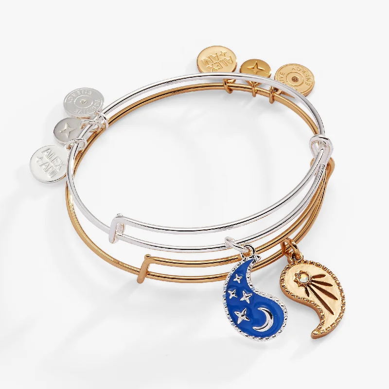celestial galaxy planet earrings Yin Yang Celestial BFF Bangle Set of 2