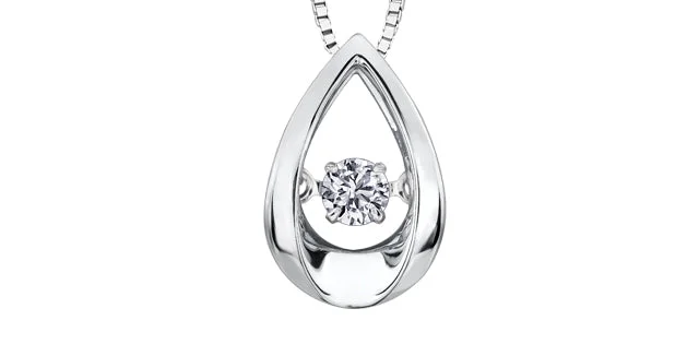 custom engraved infinity necklace .05CT Pulse Diamond Necklace