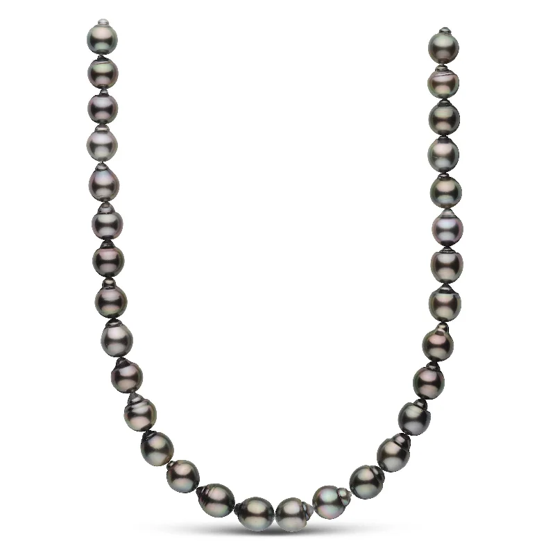 adjustable rope bracelet handmade 11.1-11.9 mm AAA Tahitian Drop Pearl Necklace