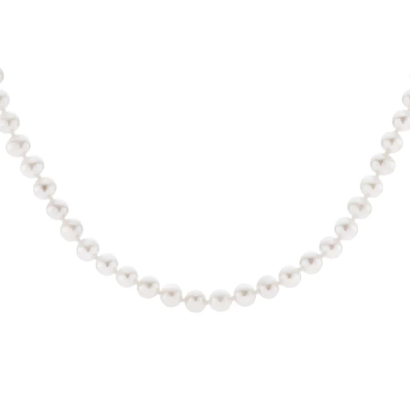 elegant art deco necklace Sterling Silver Freshwater Pearl Necklace