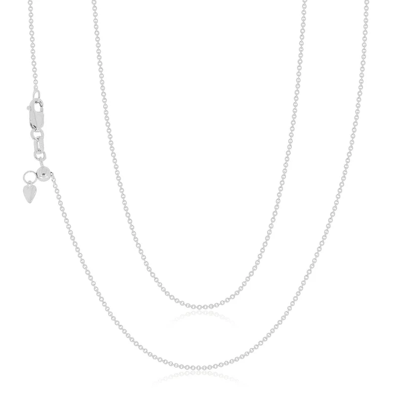 classic gemstone stud earrings Sterling Silver 45cm Adjustable Cable Chain