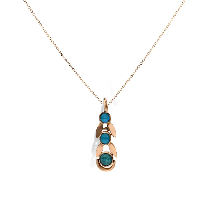 braided gold chain bracelet 14k Rose Gold Turquoise Enhancer Style Pendant