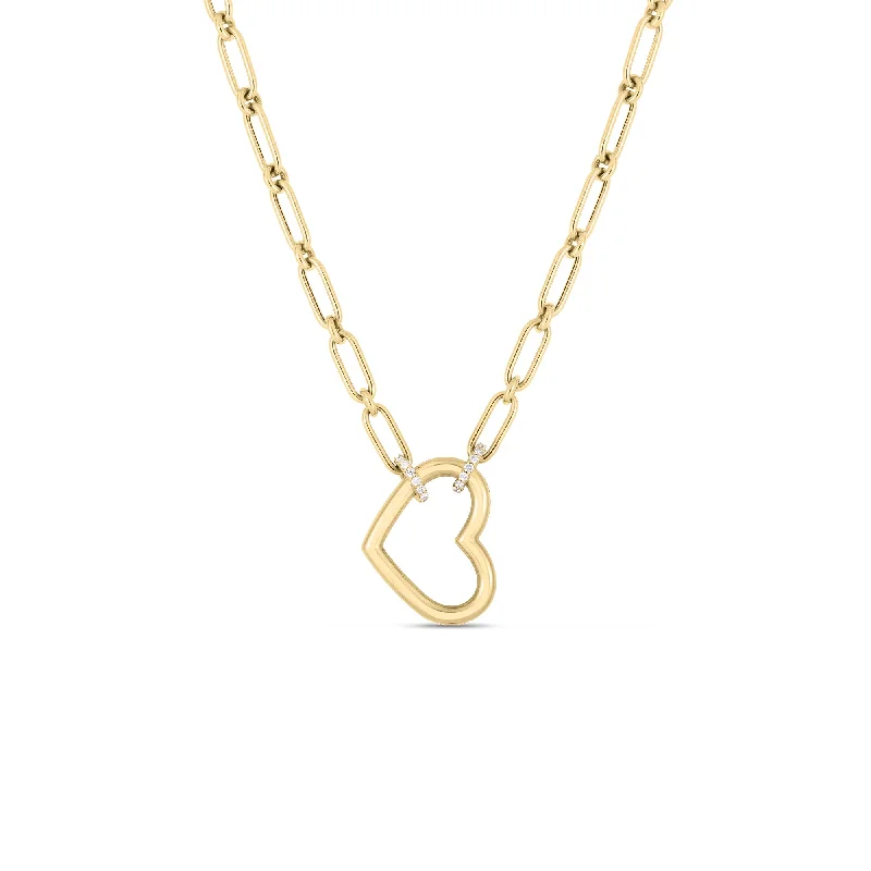 butterfly pendant necklace delicate 18K Yellow Gold Cialoma Dangle Diamond Accent Open Heart Necklace