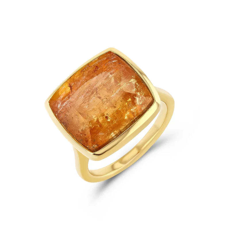 IMPERIAL TOPAZ BEZEL RING