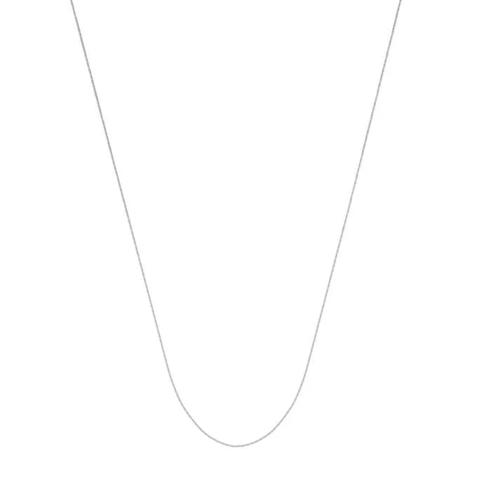 silver infinity symbol bracelet 20 INCH WHITE GOLD BOX CHAIN