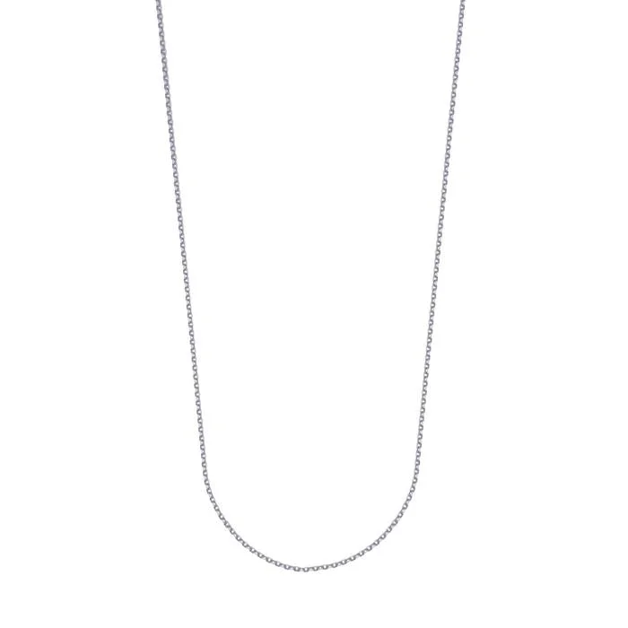 handcrafted turquoise necklace 20 INCH WHITE GOLD CABLE CHAIN