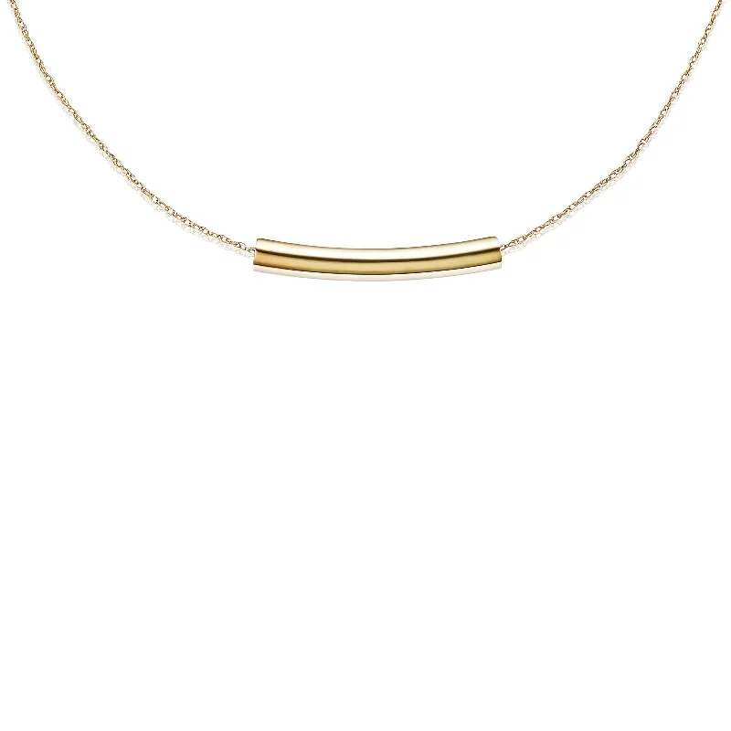 dainty birthstone ring for women 9ct Yellow Gold 40-45cm Adjustable Bar Necklace