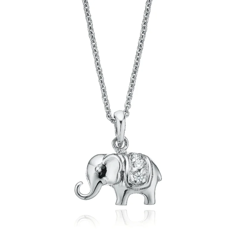 hammered gold signet ring Sterling Silver Cubic Zirconia Elephant Pendant