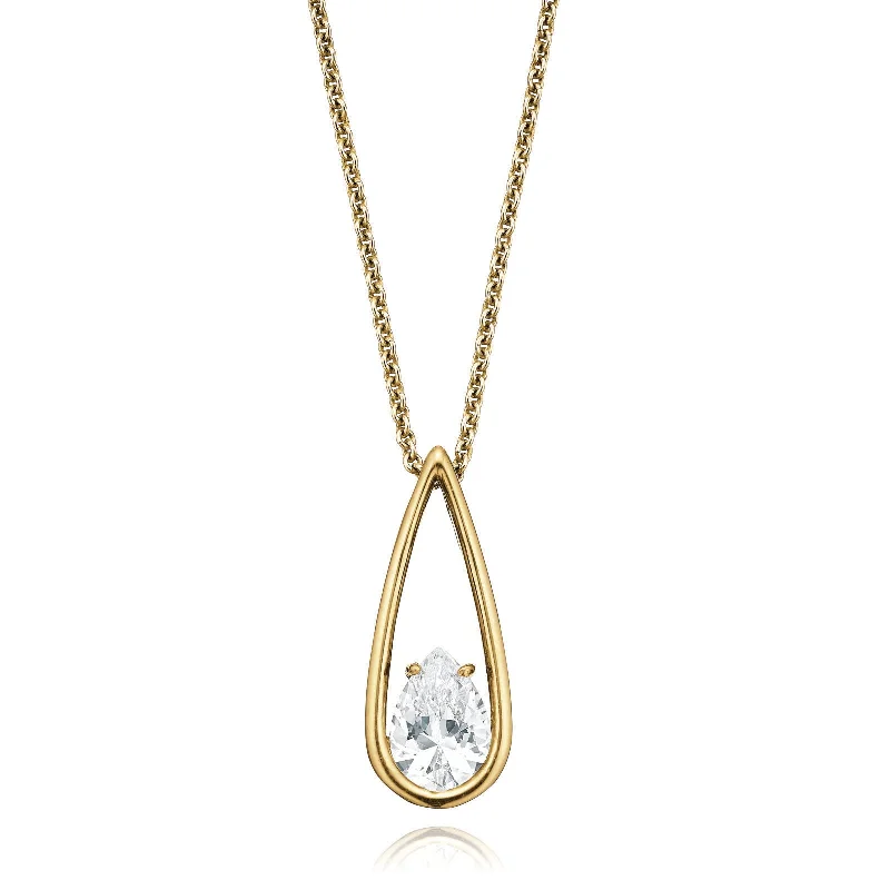 celestial galaxy planet earrings 9ct Yellow Gold Silver Filled Cubic Zirconia Pendant