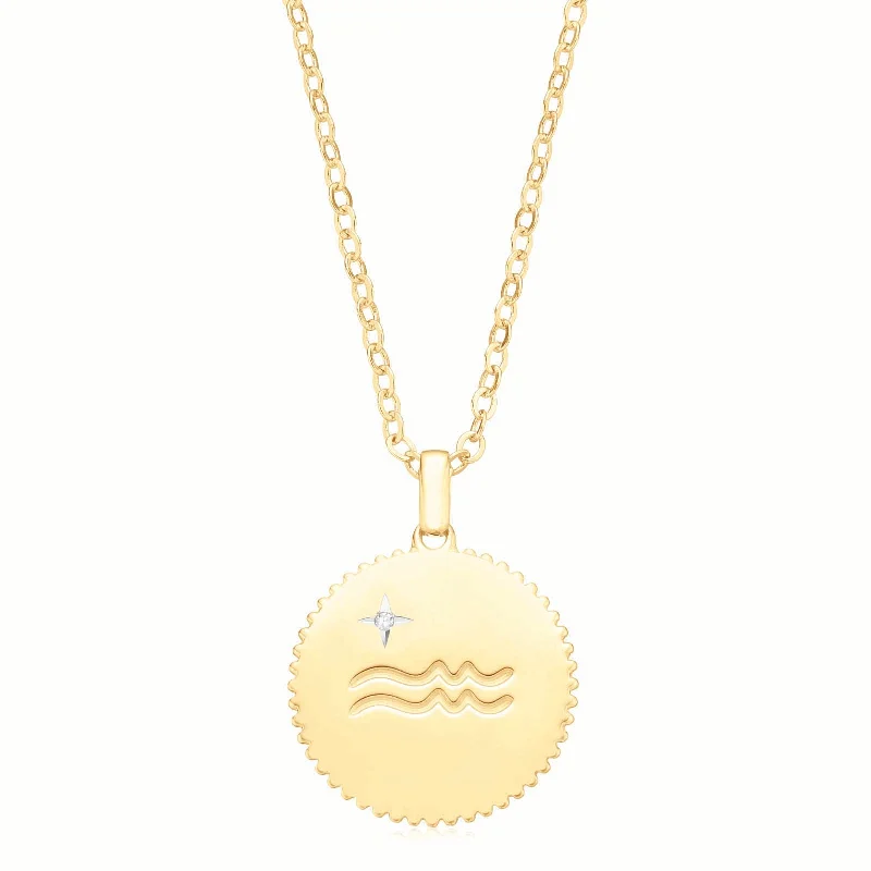 boho beaded statement necklace 9ct Yellow Gold Round Brilliant Cut Diamond Set Pendant