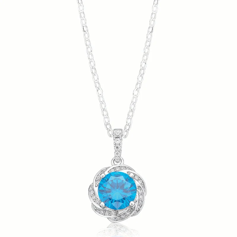dainty silver hamsa bracelet Sterling Silver Round Cubic Zirconia Pendant