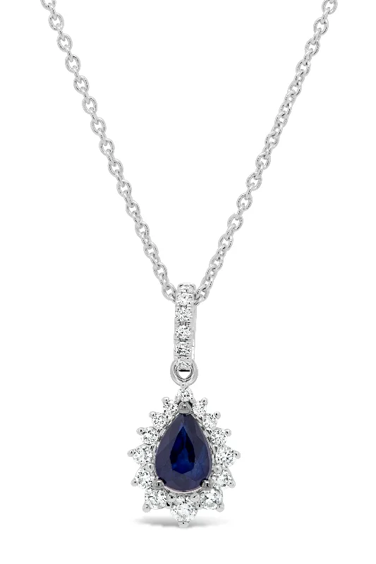 adjustable rope bracelet handmade .22CT Diamond & Sapphire Necklace