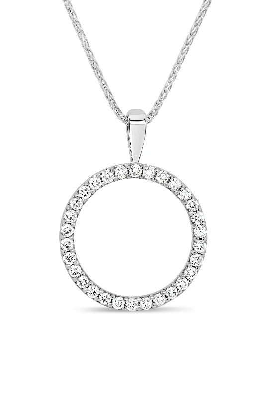 minimalist moonstone bracelet .50CT Diamond Circle Pendant