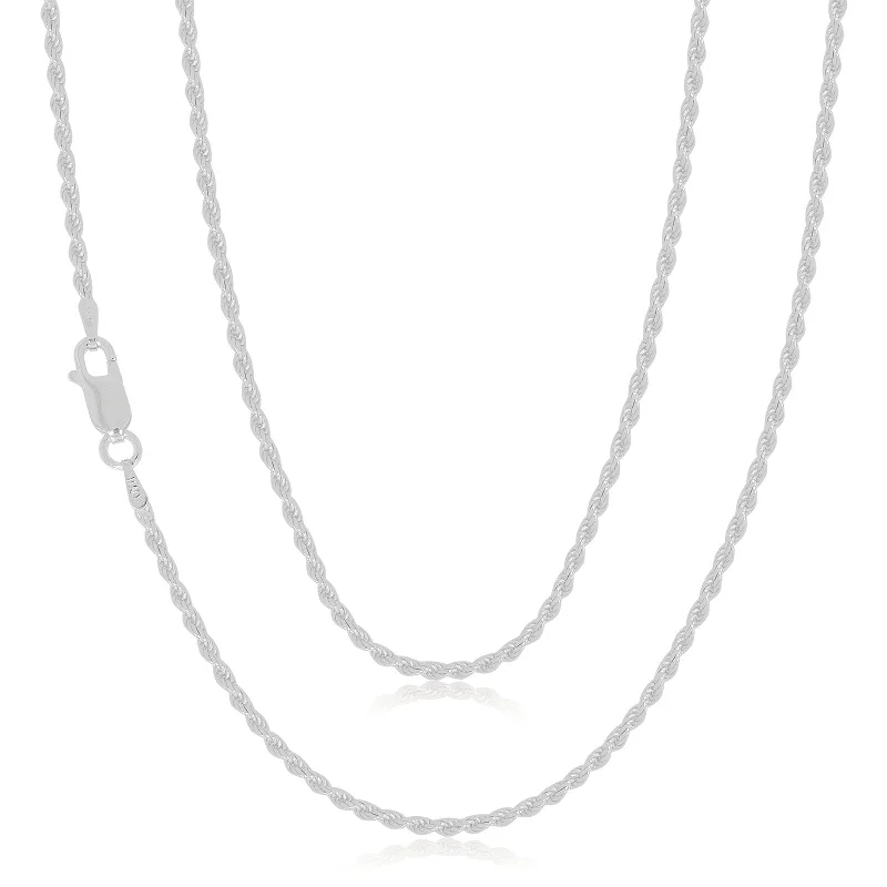 simple crescent moon ring Sterling Silver 45cm Rope Chain