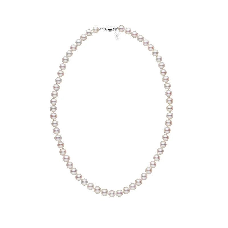 classic pearl bridal earrings 6.5-7.0 mm 16 Inch White Freshadama Freshwater Pearl Necklace