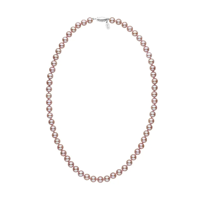 modern geometric gold ring 6.5-7.0 mm 18 Inch Lavender Freshadama Freshwater Pearl Necklace