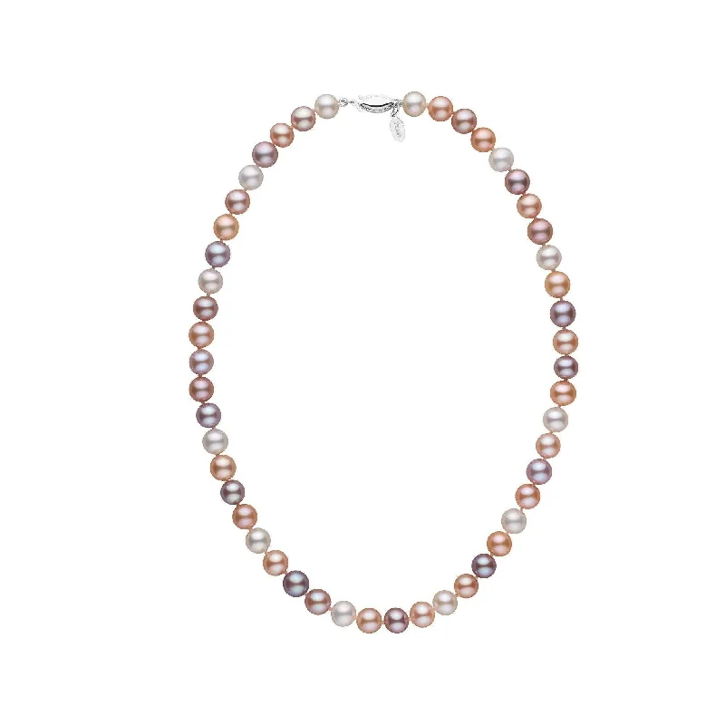 elegant aquamarine drop earrings 7.5-8.0 mm 16 Inch Multicolor Freshadama Freshwater Pearl Necklace