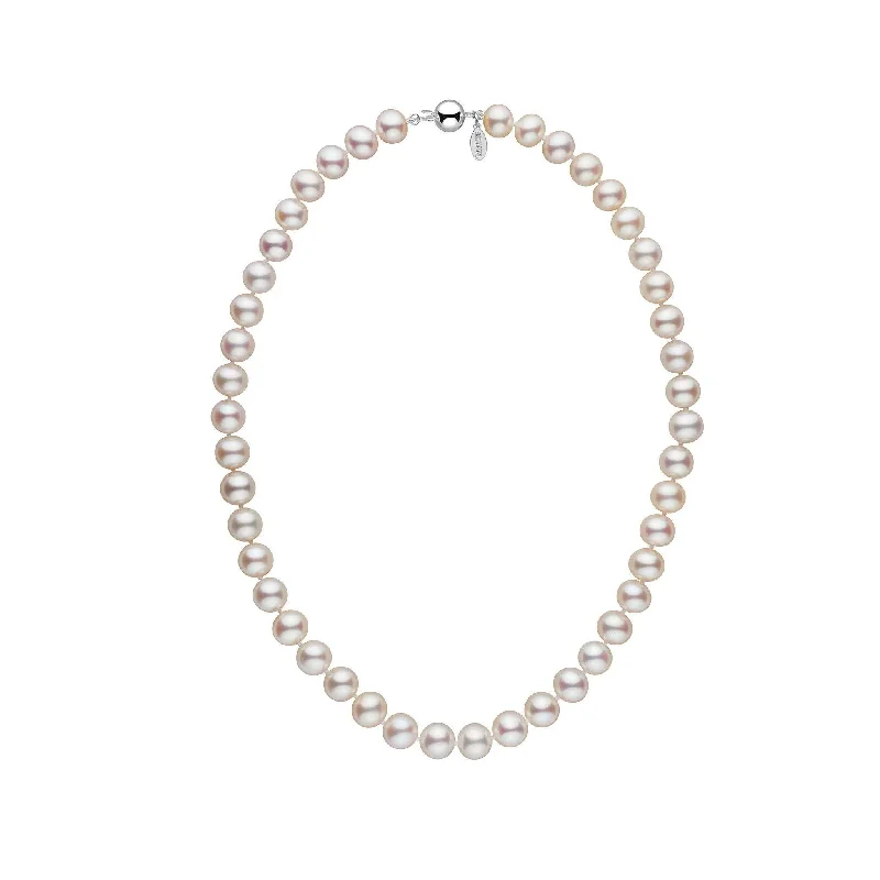 rose gold initial pendant necklace 8.5-9.0 mm 16 Inch White Freshadama Freshwater Pearl Necklace