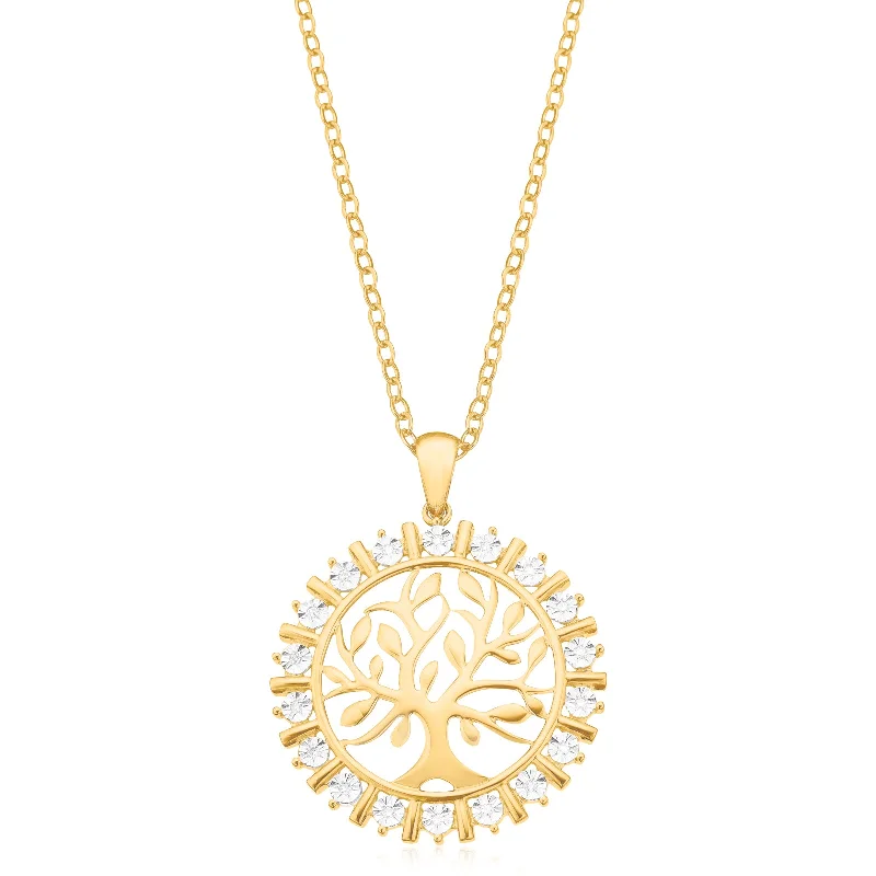 silver infinity symbol bracelet 9ct Yellow Gold Diamond Set Tree of Life Pendant